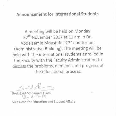 International Student Seminar